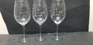 3 ROLF GLAS FISCHSCHULE GEÄTZT WEIN WASSER GLÄSER 9" - Bild 1 von 10