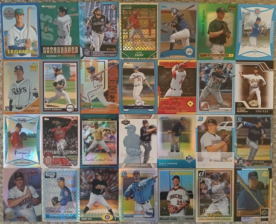 (28) MLB Baseball Serial Numbered #/50 to #/1000 Insert Card Lot - Image 1 of 1