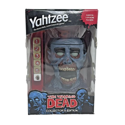 Yahtzee The Walking Dead Collector's Edition Game Hasbro 2014 Zombie Head NIB - Image 1 of 4