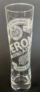 "Vaso de cerveza italiano grabado PERONI NASTRO AZZURRO 13 fl oz 7-7/8"" de alto sin usar nuevo en stock" - Imagen 1 de 24