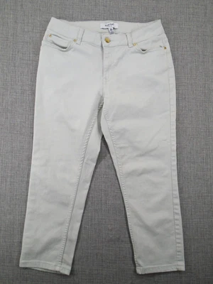 Ellen Tracy 牛仔女式白色 4 码 — 第 1/4 张图片