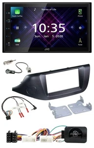 JVC DAB 2DIN Lenkrad Bluetooth USB Autoradio für Kia Ceed ab 2012 schwarz ohne S - Bild 1 von 12