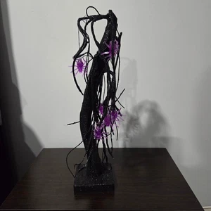 TURNMEON Halloween Purple LED Spider Tree Festival Decoration 18" - Picture 1 of 4
