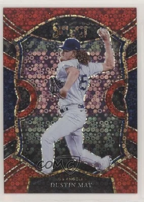 2021 Panini Select Concourse Red Disco Prizm Dustin May #25 - Image 1 of 2