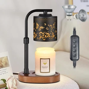 Candle Warmer Lamp w/ Timer Adjustable Height Electric Jar Warmer - Picture 1 of 5