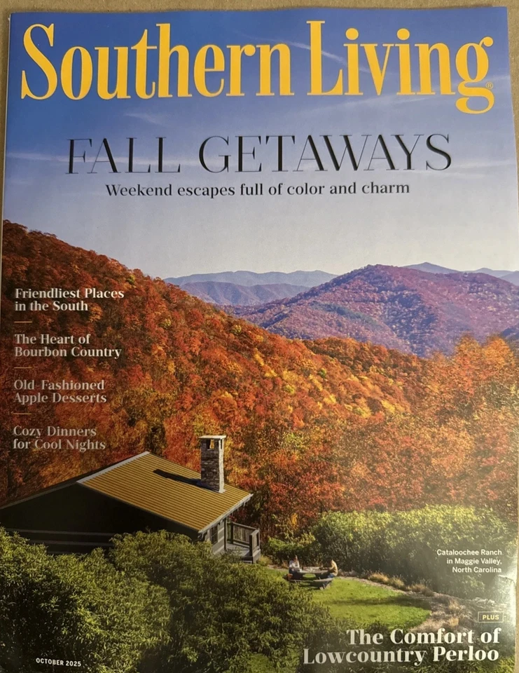 Southern Living October. 2025 Fall Getaways Weekend Escapes Full of Comfort & Ch - Image 1 of 1
