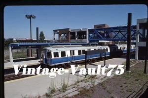 ORIGINAL SLIDE MBTA MTA 0612 BOSTON SUBWAY SUFFOLK DOWNS KODACHROME 1986 - Picture 1 of 1