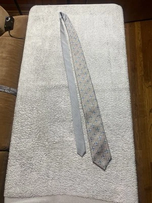 Corbata Samuelsohn de Seda para Hombre Hecha en Italia Gris Multi Estampado Foto 1 de 4