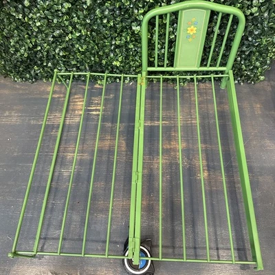 American Girl Kit Kittredge Green Metal Trundle Bed Frame Flowers Incomplete! - Image 1 of 4