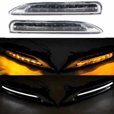 Front Bumper Fog Light Driving LED Lamp For Porsche Cayenne 2011-2014 Pair Foto 1 de 4