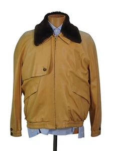 NEU HETTABRETZ Imperfect MANTEL Defekt Leder Größe US M EU 50 HB3 - Bild 1 von 5