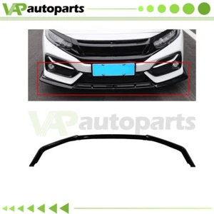 Fits 2016-2021 Honda Civic Hatch & Si Model Front Lip Bumper Glossy Black - Picture 1 of 5