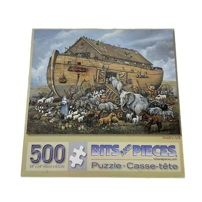 Bits And Pieces  'Noah's Ark' by Ruane Manning  18" x 24"  500 Pieces Sealed - Image 1 of 3