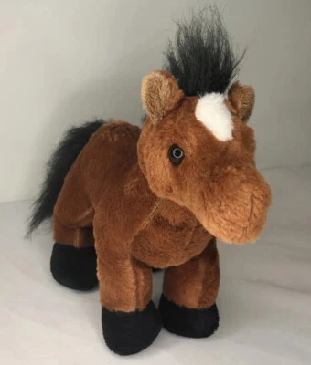 Ganz Webkinz Retired Brown Arabian Horse HM101 Stuffed Animal 8.5" NO CODE - Image 1 of 4