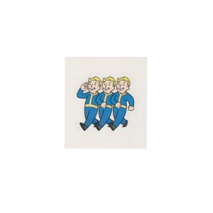 Fallout 76 Collectible Sticker 3 Of 3 - Marching Vault Boys - Picture 1 of 2