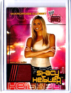 2002 FLEER WWE ABSOLUTE DIVAS STACY KEIBLER WARDROBE CLOSET EVENT-WORN T-SHIRT