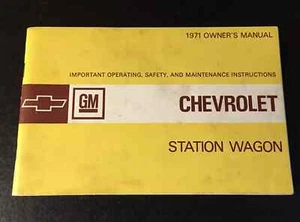 Chevrolet Station Wagons 1971 manual del propietario - original - Imagen 1 de 1