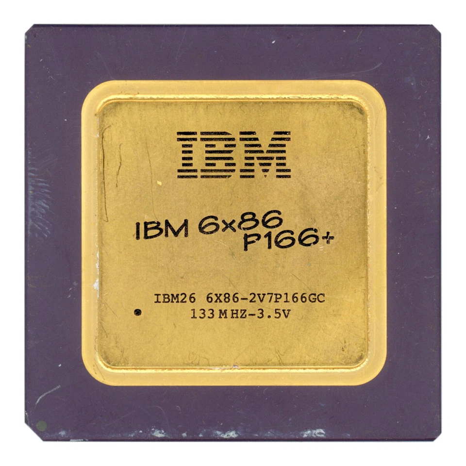 Processor CPU IBM 6x86 P166+IBM26 6x86-2V7P166GC 133MHz 3.5V Socket 296 Spga - Image 1 of 1