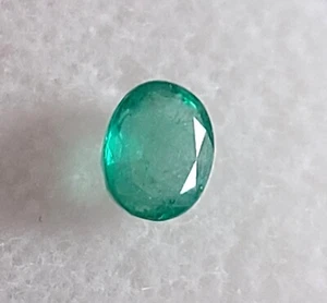 .42 CARAT NATURAL COLOMBIAN EMERALD LOOSE STONE OVAL CUT GEMSTONE - Picture 1 of 5