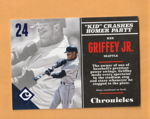 Ken Griffey Jr Seattle Mariners 2017 Panini Chronicles Blue #92 /399 HOF 7L