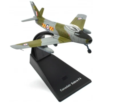 Canadair Sabre F4 USA Jet Fighter Aircraft Model Diecast 1:100 Atlas - Image 1 of 4