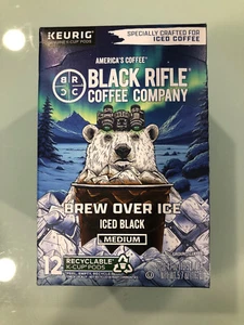 BLACK RIFLE COFFEE BREW OVER ICE BLACK MEDIUM BLEND KCUPS 12CT - Bild 1 von 2