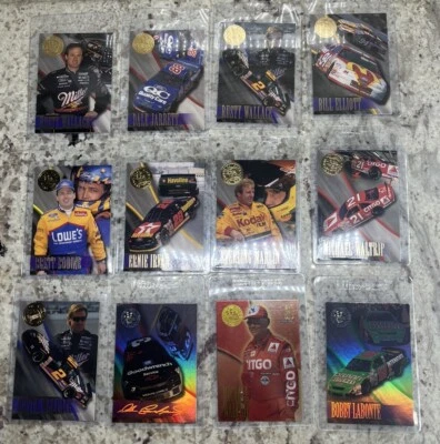 1996 Press Pass Premium Dale Earnhardt Rusty Wallace Michael Waltrip Sterling - Image 1 of 4