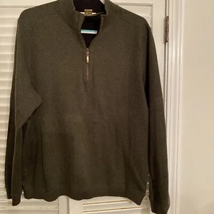 Suéter Ocean & Coast XL Pull Over Cremallera Verde - Imagen 1 de 2