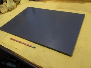 GRAU PVC STANGE bearbeitbar Kunststoff Flachplatte Lager 1/2" x 13 5/8" x 20 1/4" OAL - Bild 1 von 1