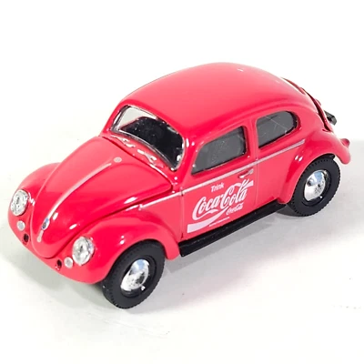 Coca Cola Red '53 Volkswagen Beetle Trunk Hood Open Castline European Deluxe - Image 1 of 4