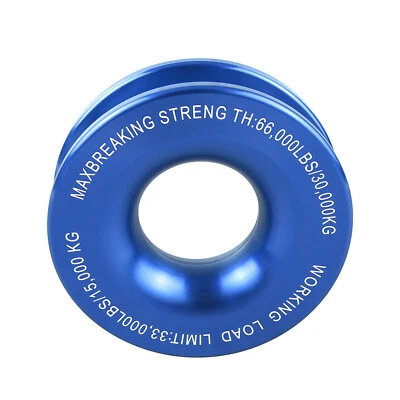 Blue 66000 LBS Recovery Ring Snatch Block Pulley For Jeep Grand Cherokee - image 1 of 4