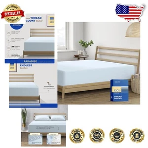 Luxury Egyptian Cotton California King Fitted Sheet - 1000 Thread Count, Ligh... - Picture 1 of 9