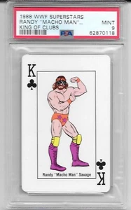 1988 WWF Superstars Playing Cards Randy Macho Man Savage King Clubs PSA 9 RARE - Picture 1 of 1