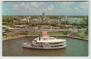 Postkarte Dampfschiff am Eingang zum Magic Kingdom in Disney World Orlando, FL - Bild 1 von 2