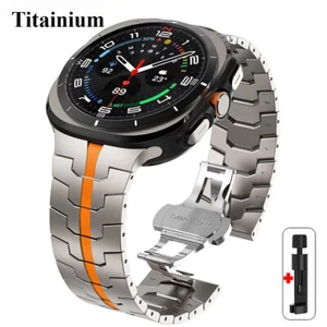 Luxury Titanium Watch Band For Samsung Galaxy Watch 7 Ultra 2025 Strap Wristband - Photo 1 sur 18
