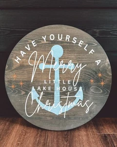 18” Custom Christmas Wood Decor - Picture 1 of 1