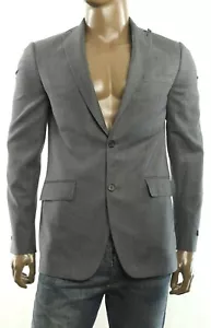 Nuevo Traje Lexington para Hombre DKNY 100% Lana Carbón Texturizado Abrigo Deportivo Blazer 40 L - Imagen 1 de 3