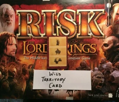Risk  LORD OF THE RINGS  Wild Territory Card  2002  GAME REPLACEMENT CARD - Image 1 of 4