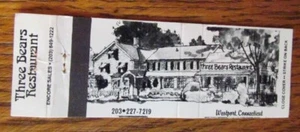 FULL LENGTH: THREE BEARS RESTAURANT (WESTPORT, CONNECTICUT) -G10 - Picture 1 of 1