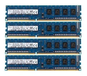 4PCS SK Hynix 4GB 1Rx8 PC3L-12800U DDR3L 1600Mhz DIMM RAM Desktop Memory RAM #_ - Picture 1 of 7