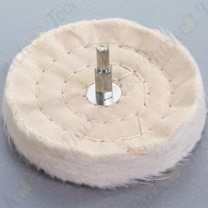 4 x POLISHING MOP WHEELS 100mm/4" Metal/Ceramic Buffer Pad Rotary Grinder Cloth - Picture 1 of 2