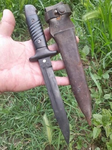 VTG WWII GERMAN ARMY WEHRMACHT MARKED COMBAT TRENCH ART FIGHTING KNIFE DAGGER - Picture 1 of 9