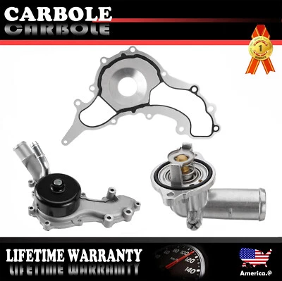 For Ram 1500 2014-2018 3.6L V6 Engine Water Pump & Gasket &Thermostat Kit AW6169 - Image 1 of 4
