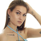 1 x Star Tattoo Card - 15 Motifs Black - Temporary Skin Tattoo - HC08 (1)