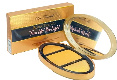Too Faced Born This Way Turn Up The Light Highlighting Palette #DEEP - NIB - Image 1 of 4