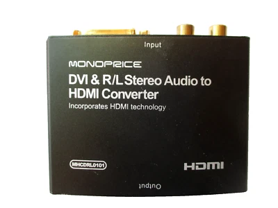 Monoprice MHCDRL0101 DVI & R/L Stereo Audio to HDMI Converter - Image 1 of 4