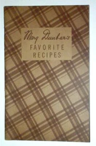 Mary  dunbar's fav recipies,Jewel Tea, recipie booklet, vintage 1936?  (A2) - Picture 1 of 1