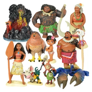 10/20x Moana PVC Action Figures Cake Topper Decor Figurines Kid Playset Toy Gift - Picture 1 of 14