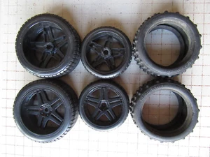 Maisto Radio Control Car Wheels ONLY for Model # 81200 Plus Two Knobby Tires - Picture 1 of 6