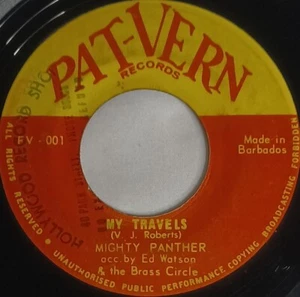 CALYPSO 45 HEAR The Mighty Panther MY TRAVELS - PANTHERS GOING TO THE MOON 1971 - Picture 1 of 4